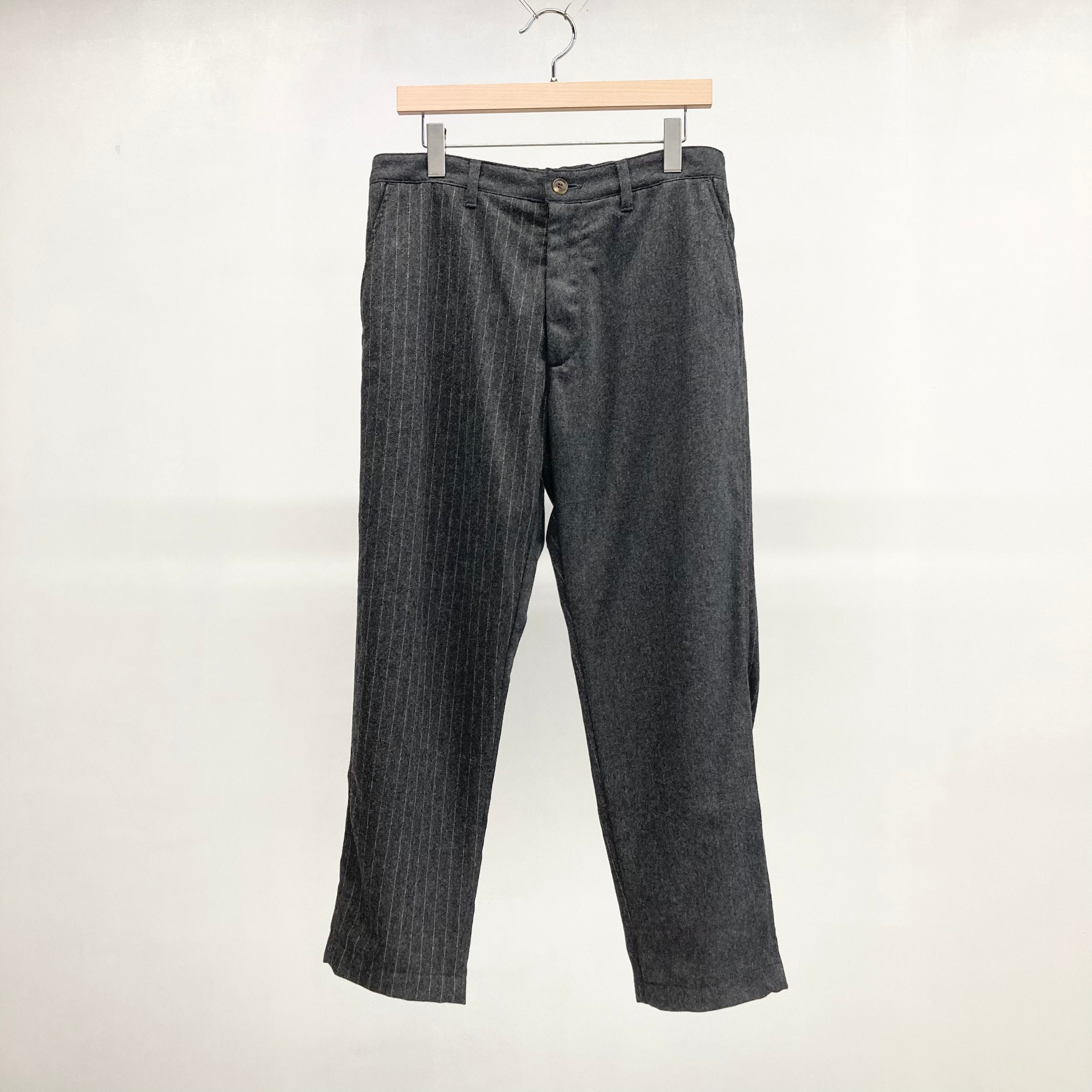 SALE【YOTA TOKI】PREPARATORY PANT / Grey (Plain × Stripe) – TOKIS