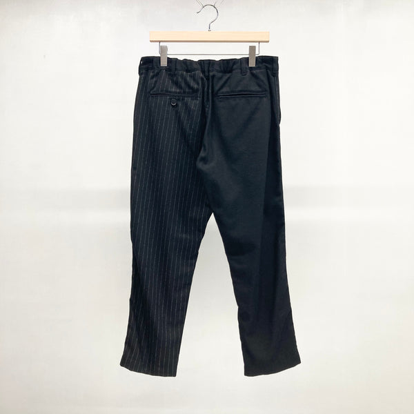 【YOTA TOKI】PREPARATORY PANT / Black (Plain × Stripe)