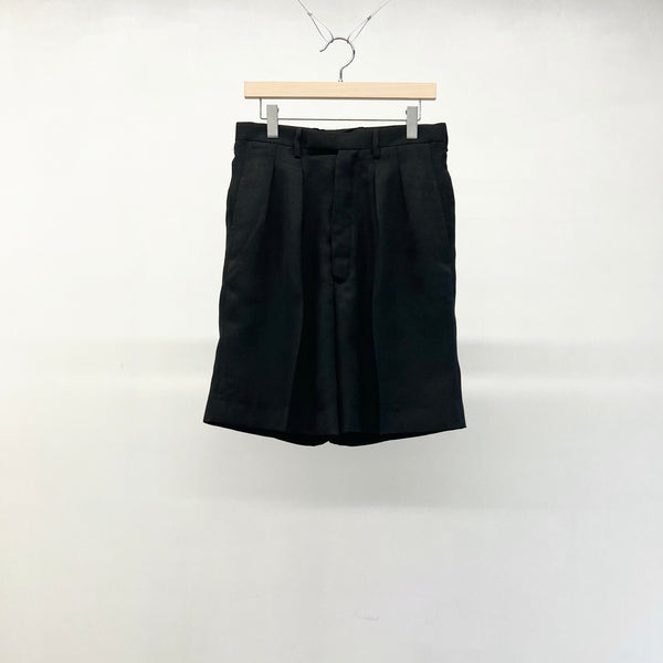 【m's braque】TUCKED SHORTS / Black