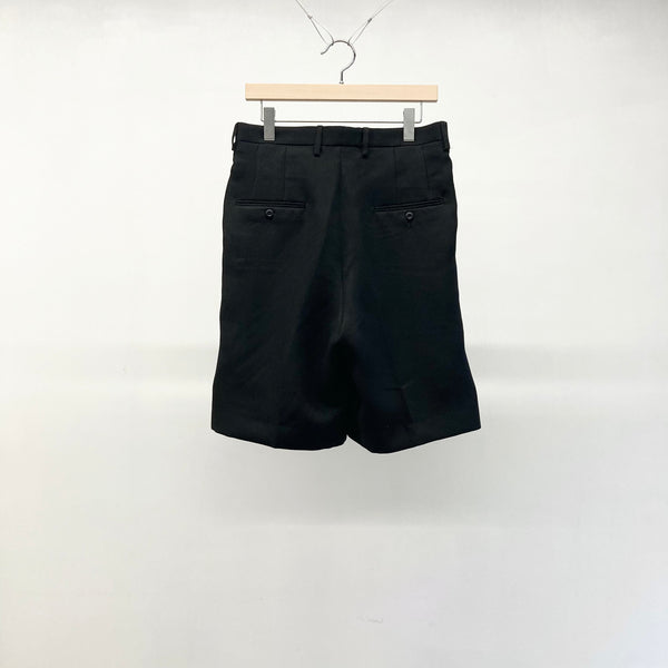 【m's braque】TUCKED SHORTS / Black