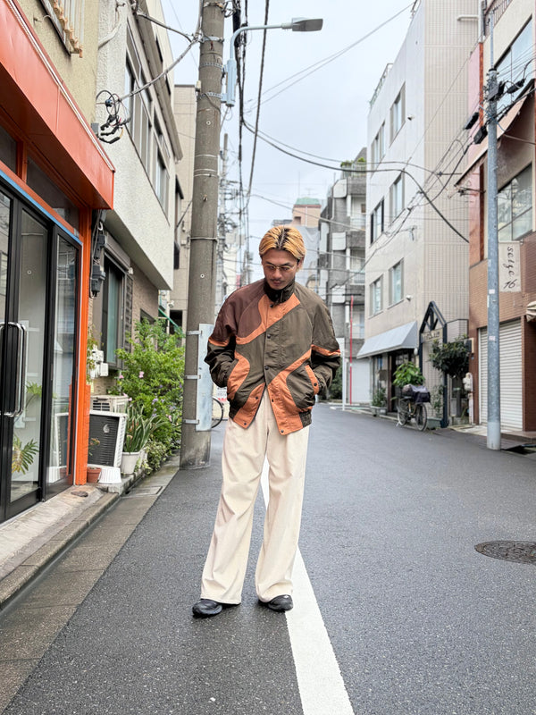 【m's braque】GATHERD WAIST WIDE PANTS / Ivory