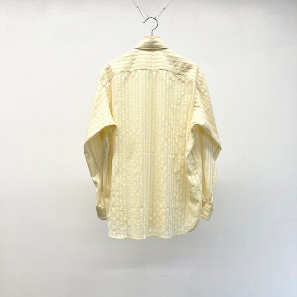 【m's braque】OVER-SIZED LONG POINT COLLAR SHIRTS / Yellow