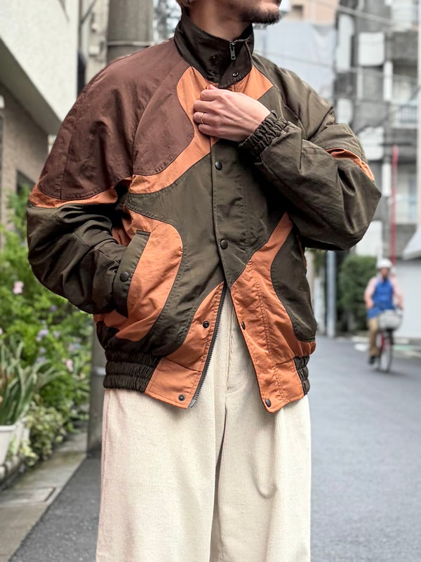 【 SHIDEN 】MULTI COLOR JACKET - NYLON SATIN - / Green