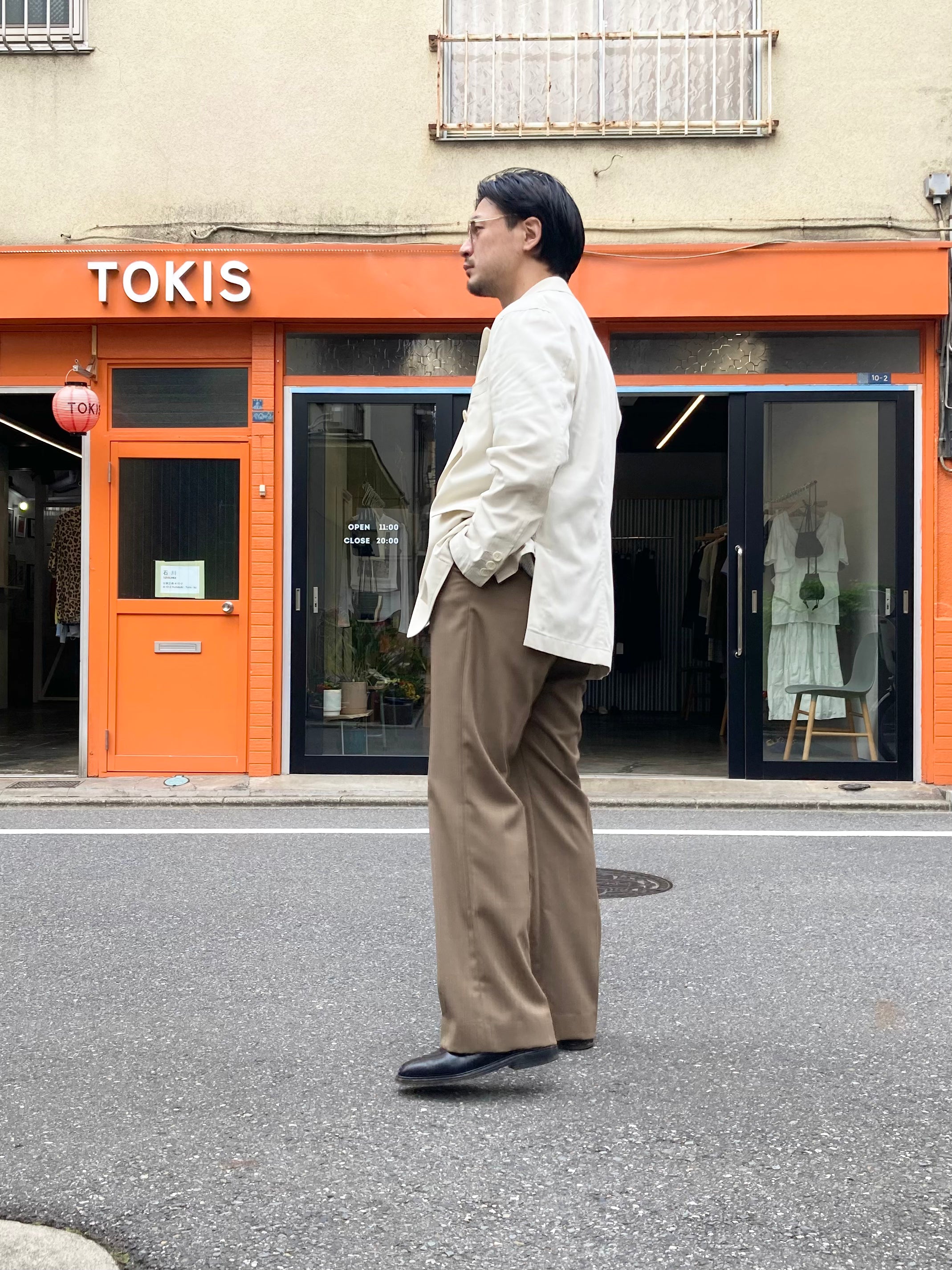 m's braque】FLARE PANTS / Mocha Stripe – TOKIS m's braque】FLARE PANTS / Mocha Stripe – TOKIS