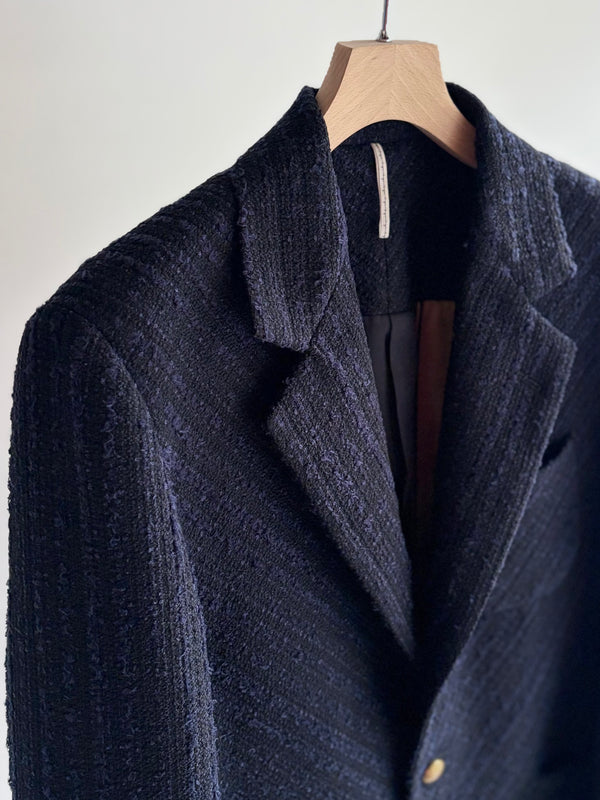 【m's braque】SINGLE-BREASTED 2BUTTON JACKET / Navy Tweed