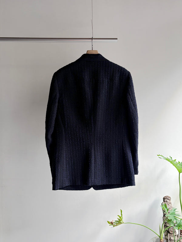 【m's braque】SINGLE-BREASTED 2BUTTON JACKET / Navy Tweed