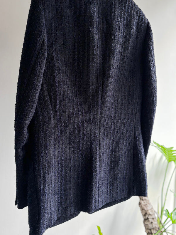 【m's braque】SINGLE-BREASTED 2BUTTON JACKET / Navy Tweed