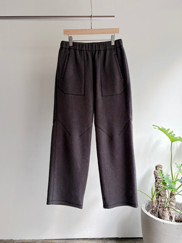 【 HORTENSE 】WOOL FLEECE PANTS / Gray