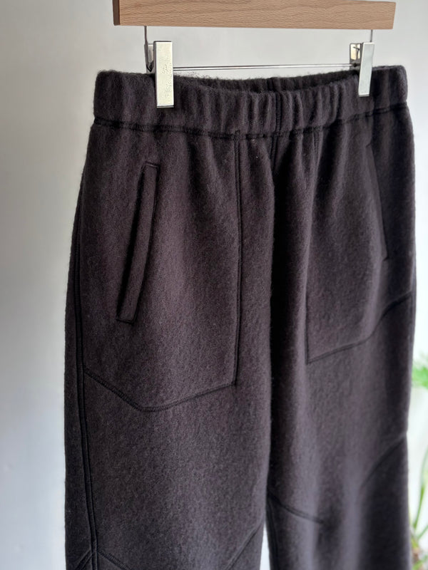 【 HORTENSE 】WOOL FLEECE PANTS / Gray