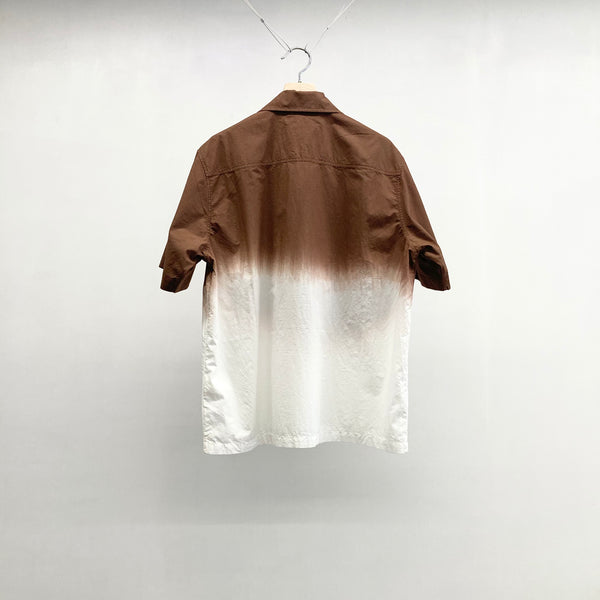 【 mii 】DIP DYED SHIRT - SUBHA - / Chocolate