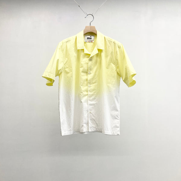【 mii 】DIP DYED SHIRT - SUBHA - / Yellow