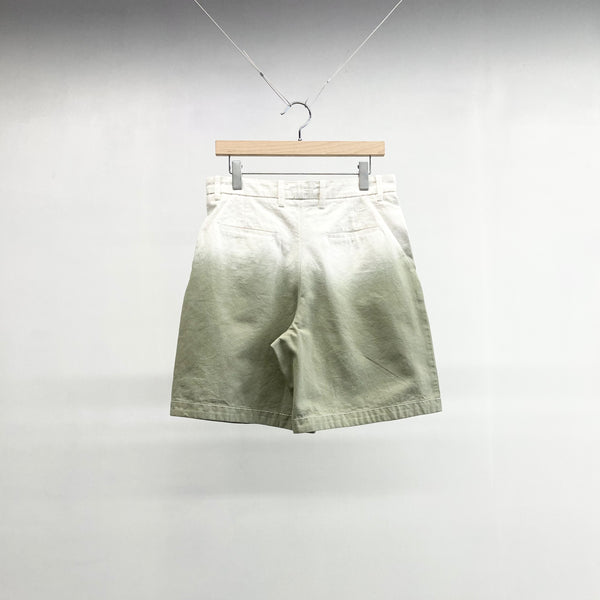 【 mii 】DIP DYED SHORT PANTS - BAP -  / Grey Green