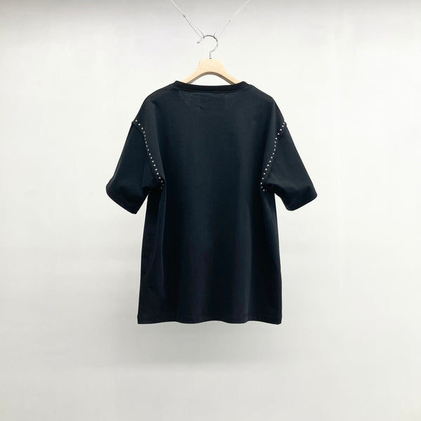 【 mii 】KANTHA TEE - WRITTIK - / Black