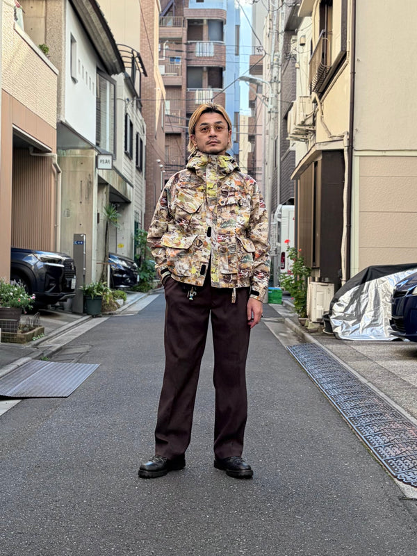 【 UNUSED 】TWILL STRETCH SLACKS / Brown