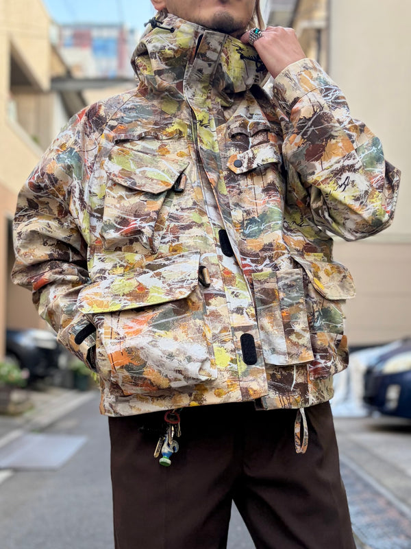 【 South2 West8 】× BEN MILLER　RIVER TREK JACKET - PRINTED COTTON RIPSTOP - / Beige