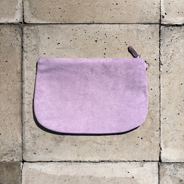 【hobo】UTILITY CASE L - PIG SUEDE - / Lavender