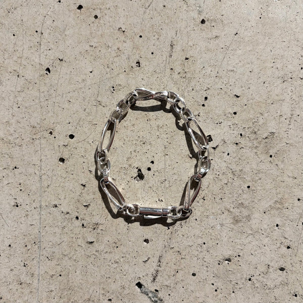 【END CUSTOM JEWELLERS】HALF DOME TWISTLINE BRACELET / Silver