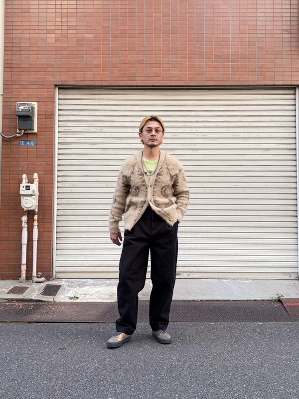 【 South2 West8 】V-NECK CARDIGAN SWEATER - SKULL&TARGET - / Beige