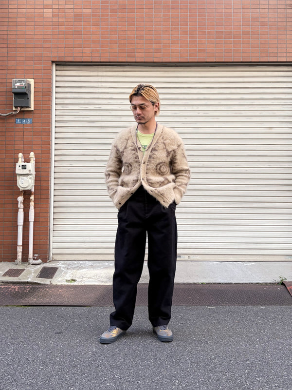 【frank leder / フランクリーダー】DEUTSCHLEDER 2TUCK TROUSERS / Black