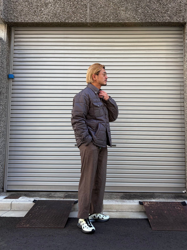 【 UNUSED 】PADDING QUILTED SHIRT / Gray