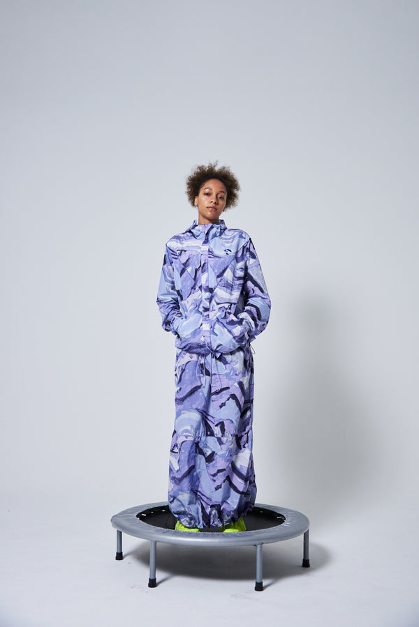 【 KOOKABURRA 】DRAWSTRING SKIRT / Purple
