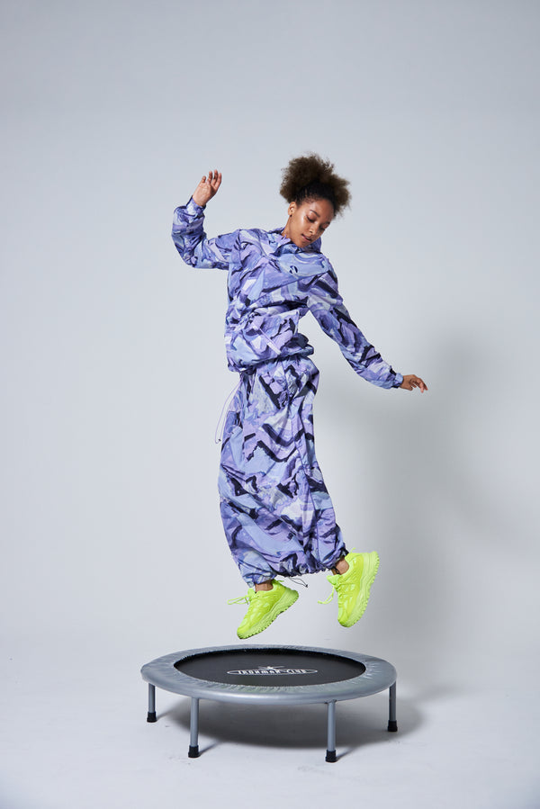 【 KOOKABURRA 】DRAWSTRING SKIRT / Purple