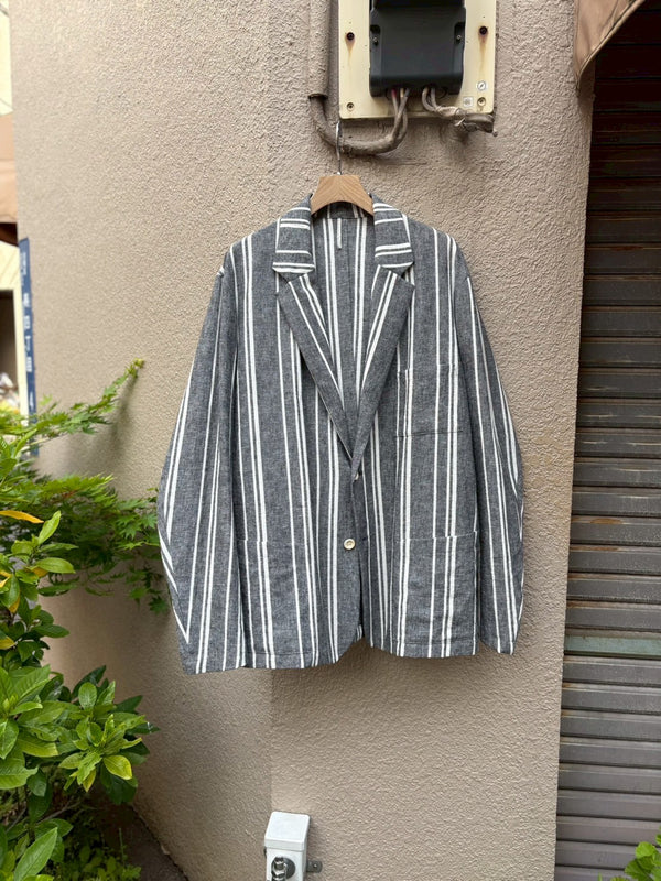 【m's braque】S2B NORFOLK JACKET / Black Stripe