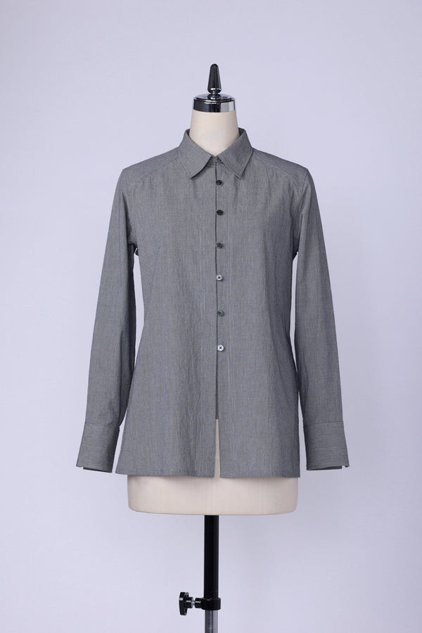 【RURI W. / ルリ】DRY WASHER LOOP BUTTON SHIRT / Gingham