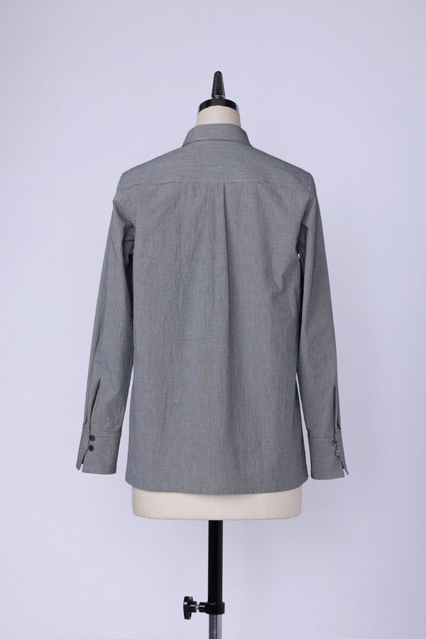 【RURI W. / ルリ】DRY WASHER LOOP BUTTON SHIRT / Gingham