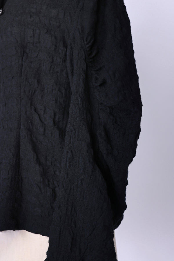 【RURI W. / ルリ】W/C WASHER GATHERED BLOUSE / Black