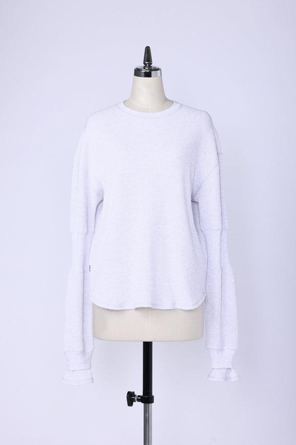 【RURI W. / ルリ】S.P.WAFFLE PULLOVER / Off White