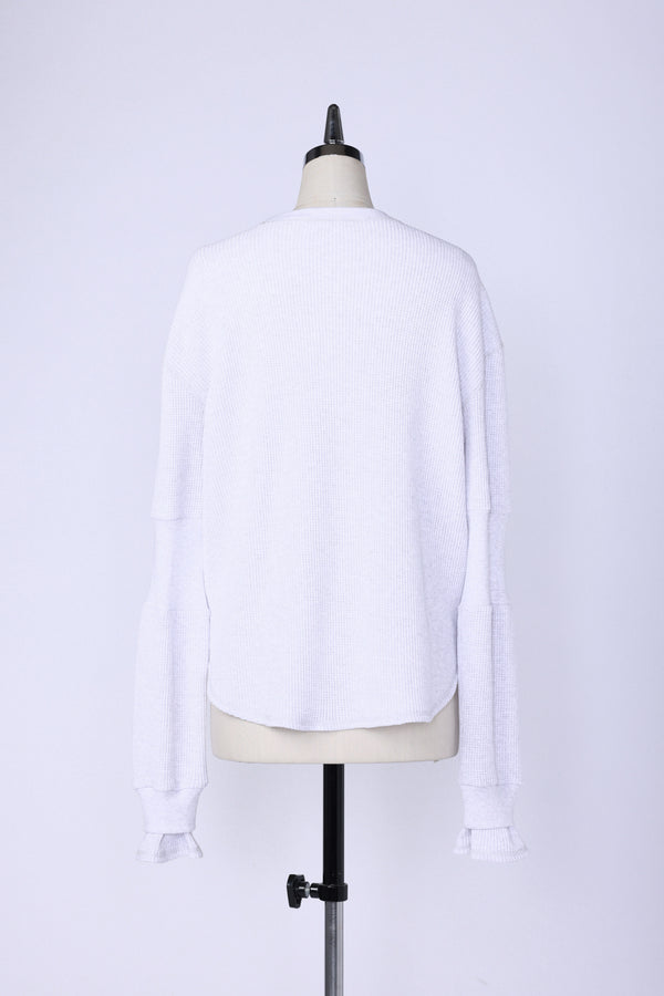 【RURI W. / ルリ】S.P.WAFFLE PULLOVER / Off White