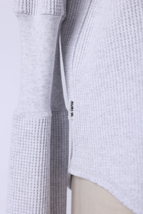 【RURI W. / ルリ】S.P.WAFFLE PULLOVER / Off White