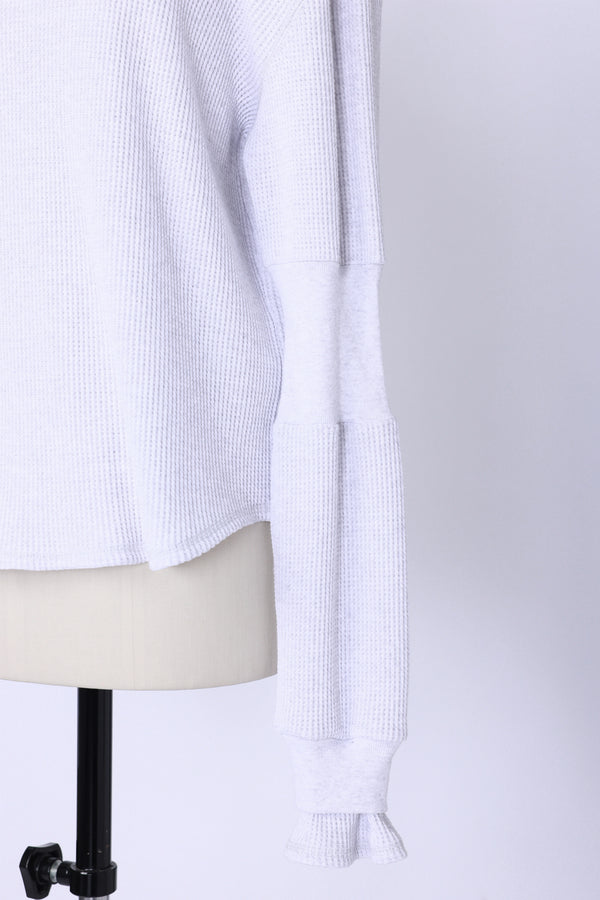 【RURI W. / ルリ】S.P.WAFFLE PULLOVER / Off White