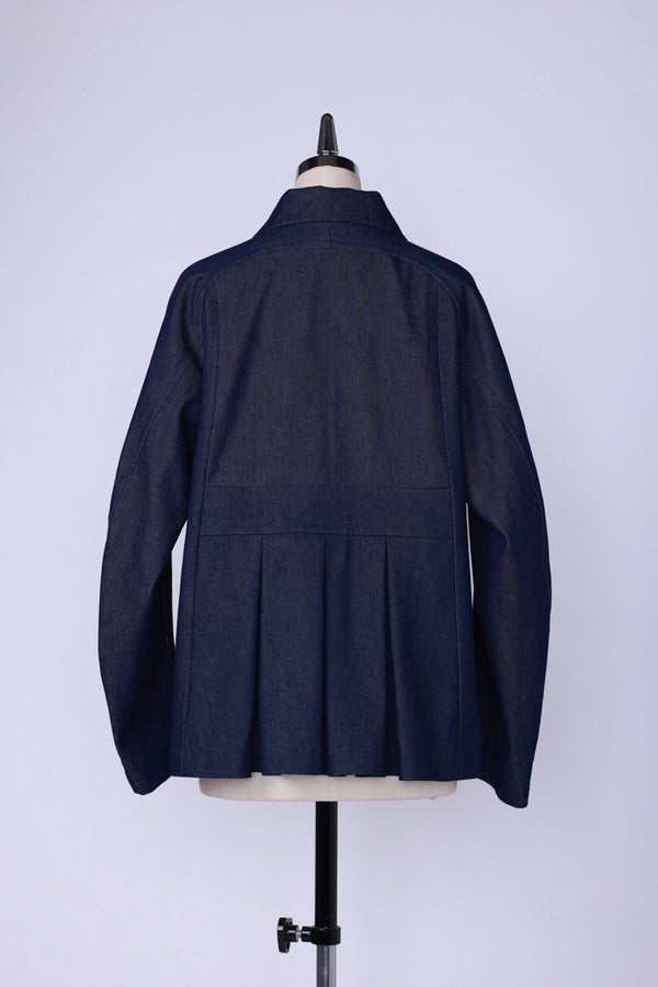 【RURI W. / ルリ】BACK TUCK PEACOAT #2 / Navy Denim