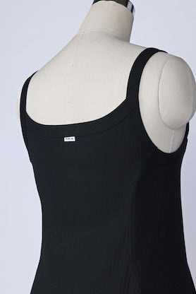 【RURI W. / ルリ】SQUARE NECK TOP 2 / Black