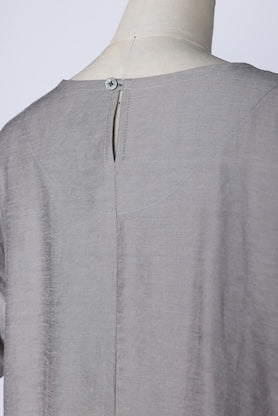 【RURI W. / ルリ】SPLIT CUFF BLOUSE / Gray