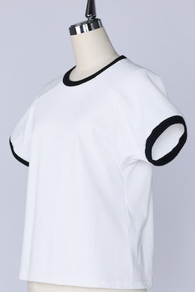 【RURI W. / ルリ】RINGER PRINT T-SHIRT / Off-White