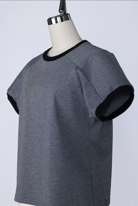 【RURI W. / ルリ】RINGER PRINT T-SHIRT / Gray