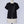 【RURI W. / ルリ】BUTTONED WAFFLE TEE / Black