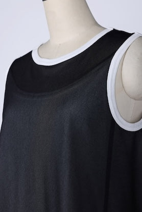 【RURI W. / ルリ】RINGER THEER TANKTOP  / Black