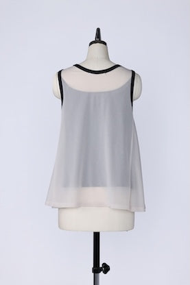 【RURI W. / ルリ】RINGER THEER TANKTOP  / Beige
