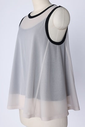 【RURI W. / ルリ】RINGER THEER TANKTOP  / Beige