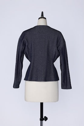 【RURI W. / ルリ】LOOSE DENIM CARDI-JACKET / Indigo Blue