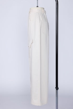 【RURI W. / ルリ】PAINTER CHINO PANTS / Ivory