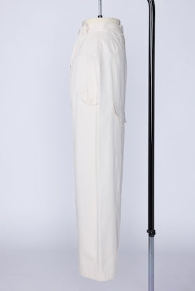 【RURI W. / ルリ】PAINTER CHINO PANTS / Ivory