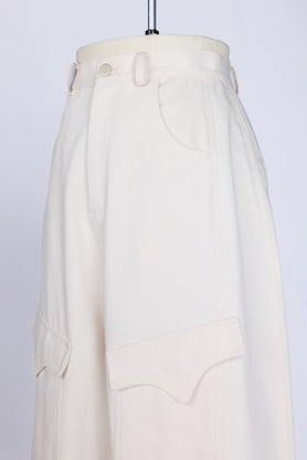 【RURI W. / ルリ】PAINTER CHINO PANTS / Ivory