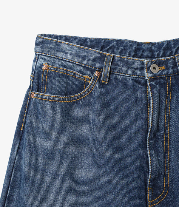 【 RhodolirioN 】90’LOOSE STRAIGHT PANT - DENIM - / Indigo