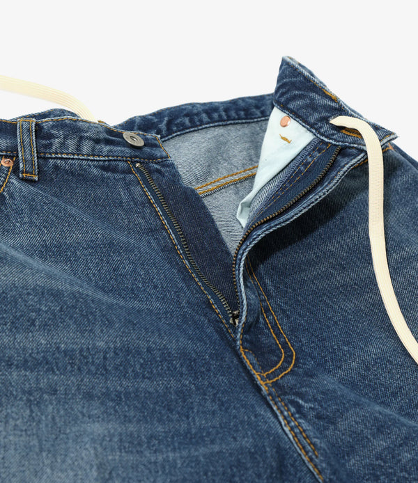 【 RhodolirioN 】90’LOOSE STRAIGHT PANT - DENIM - / Indigo