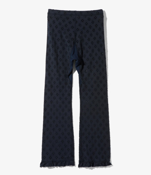 【 RhodolirioN 】PENCIL PANT - CUT WORK - / Black
